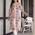 women printed regular kurta with trousers