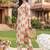 women printed regular cotton kurta with trousers