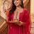 women ethnic motifs embroidered regular kurta with trousers & with dupatta