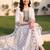 women ethnic motifs embroidered regular mirror work cotton kurta with trousers & with dupatta