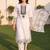 women ethnic motifs embroidered regular mirror work cotton kurta with trousers & with dupatta