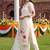 women floral embroidered regular thread work kurta with trousers & with dupatta