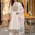 women floral embroidered regular thread work kurta with trousers & with dupatta