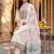 women floral embroidered regular thread work kurta with trousers & with dupatta