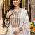 women floral embroidered regular thread work kurta with trousers & with dupatta