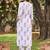 women floral printed regular cotton kurta with trousers