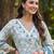 women floral printed regular thread work cotton kurta with trousers & with dupatta