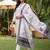 women ethnic motifs embroidered regular thread work cotton kurta with trousers & with dupatta
