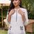 women ethnic motifs embroidered regular thread work cotton kurta with trousers & with dupatta