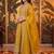 women floral embroidered empire mirror work kurta with trousers & with dupatta