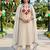 women ethnic motifs embroidered regular thread work liva kurta with trousers & with dupatta