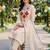 women ethnic motifs embroidered regular thread work liva kurta with trousers & with dupatta