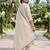 women ethnic motifs embroidered regular thread work liva kurta with trousers & with dupatta