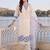 women floral embroidered regular thread work kurta with trousers & with dupatta