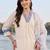 women floral embroidered regular thread work kurta with trousers & with dupatta