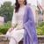 women ethnic motifs embroidered regular thread work cotton kurta with trousers & with dupatta
