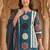 women printed regular cotton kurta with trousers & with dupatta