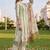 women floral printed regular sequinned cotton kurta with trousers & with dupatta