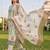 women floral printed regular sequinned cotton kurta with trousers & with dupatta