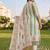 women floral printed regular sequinned cotton kurta with trousers & with dupatta
