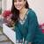 women floral embroidered regular thread work kurta with trousers