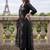women ethnic motifs embroidered regular thread work liva kurta with trousers & with dupatta