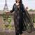 women ethnic motifs embroidered regular thread work liva kurta with trousers & with dupatta