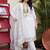 women ethnic motifs embroidered regular thread work cotton kurta with trousers & with dupatta