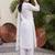 women ethnic motifs embroidered regular thread work cotton kurta with trousers & with dupatta