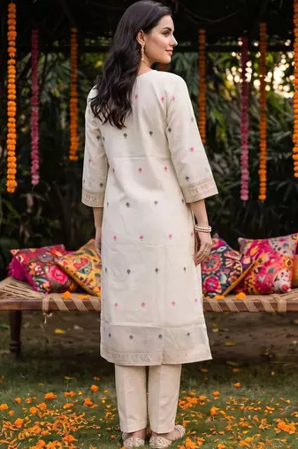 women animal regular kurta with trousers & with dupatta
