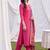 women ethnic motifs regular kurta with trousers & with dupatta