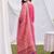 women ethnic motifs regular kurta with trousers & with dupatta