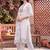 women ethnic motifs embroidered regular thread work cotton kurta with trousers & with dupatta