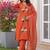 women floral embroidered regular cotton kurta with trousers & with dupatta