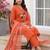 women floral embroidered regular cotton kurta with trousers & with dupatta