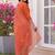 women floral embroidered regular cotton kurta with trousers & with dupatta