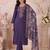 women floral embroidered regular thread work kurta with trousers & with dupatta
