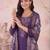 women floral embroidered regular thread work kurta with trousers & with dupatta