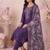 women floral embroidered regular thread work kurta with trousers & with dupatta