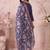 women floral embroidered regular thread work kurta with trousers & with dupatta