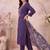women floral embroidered regular thread work kurta with trousers & with dupatta