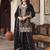 women ethnic motifs embroidered regular thread work kurta with sharara & with dupatta