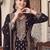 women ethnic motifs embroidered regular thread work kurta with sharara & with dupatta