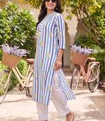 women floral printed regular cotton kurta with palazzos