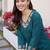 women floral embroidered regular thread work kurta with trousers