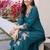 women floral embroidered regular thread work kurta with trousers