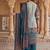 women ethnic motifs printed regular mirror work cotton kurta with trousers & with dupatta