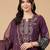 women ethnic motifs embroidered regular kurta with trousers & with dupatta
