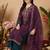 women ethnic motifs embroidered regular kurta with trousers & with dupatta