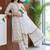 women floral printed regular cotton kurta with trousers & with dupatta